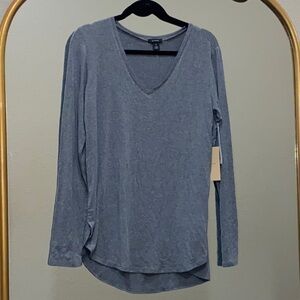Halogen Long Sleeve High-low Tencel Tee Size M